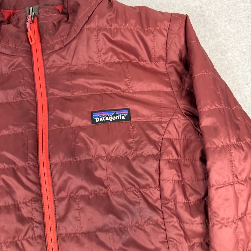 Patagonia Nano Puff Jacket Womens Small Red Gorpcore Outdoors Hiking - Picture 9 of 16